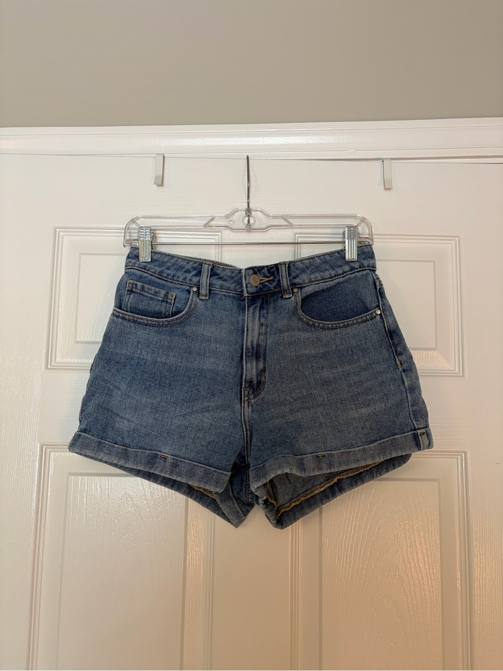 PacSun Medium Blue High-Rise Denim Shorts